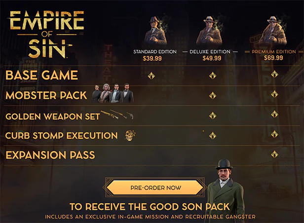 Empire of Sin Deluxe Edition - Image 11