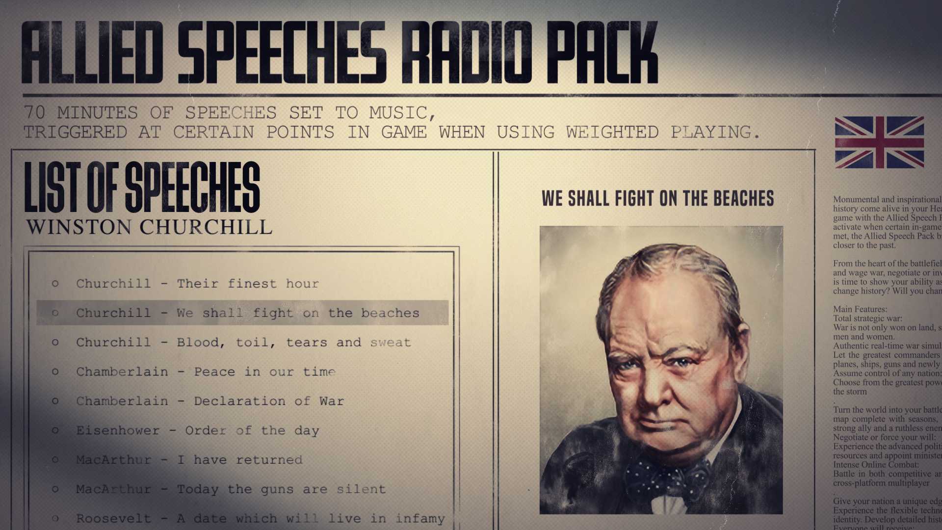 Hearts of Iron IV: Allied Speeches Pack - Image 6